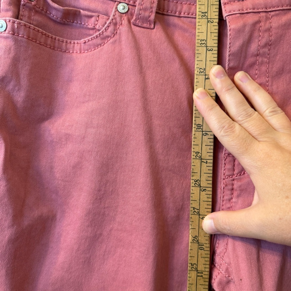 Seven7 Pink Cropped Ankle Jeans Size 14 - Picture 5 of 9